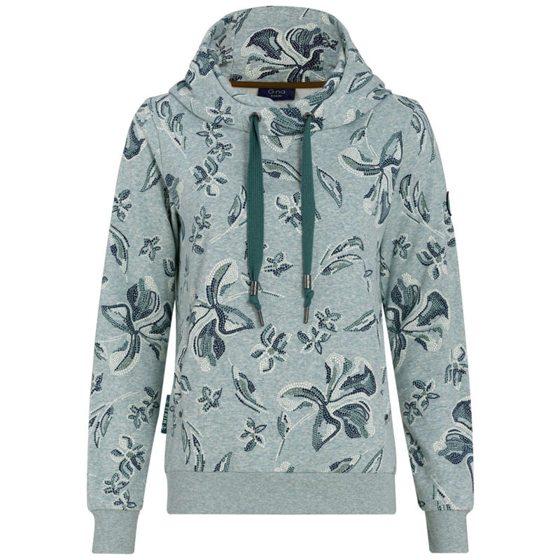 Damen Hoodie mit floralem Muster