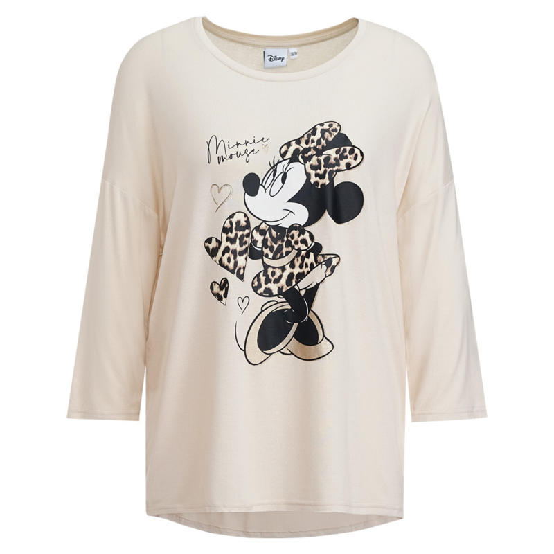 Minnie Maus Shirt im Leo-Look