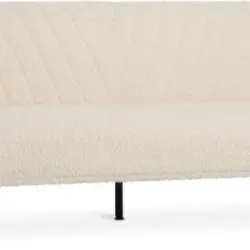 JYSK Canapea extensibilă PARADIS crem plușată