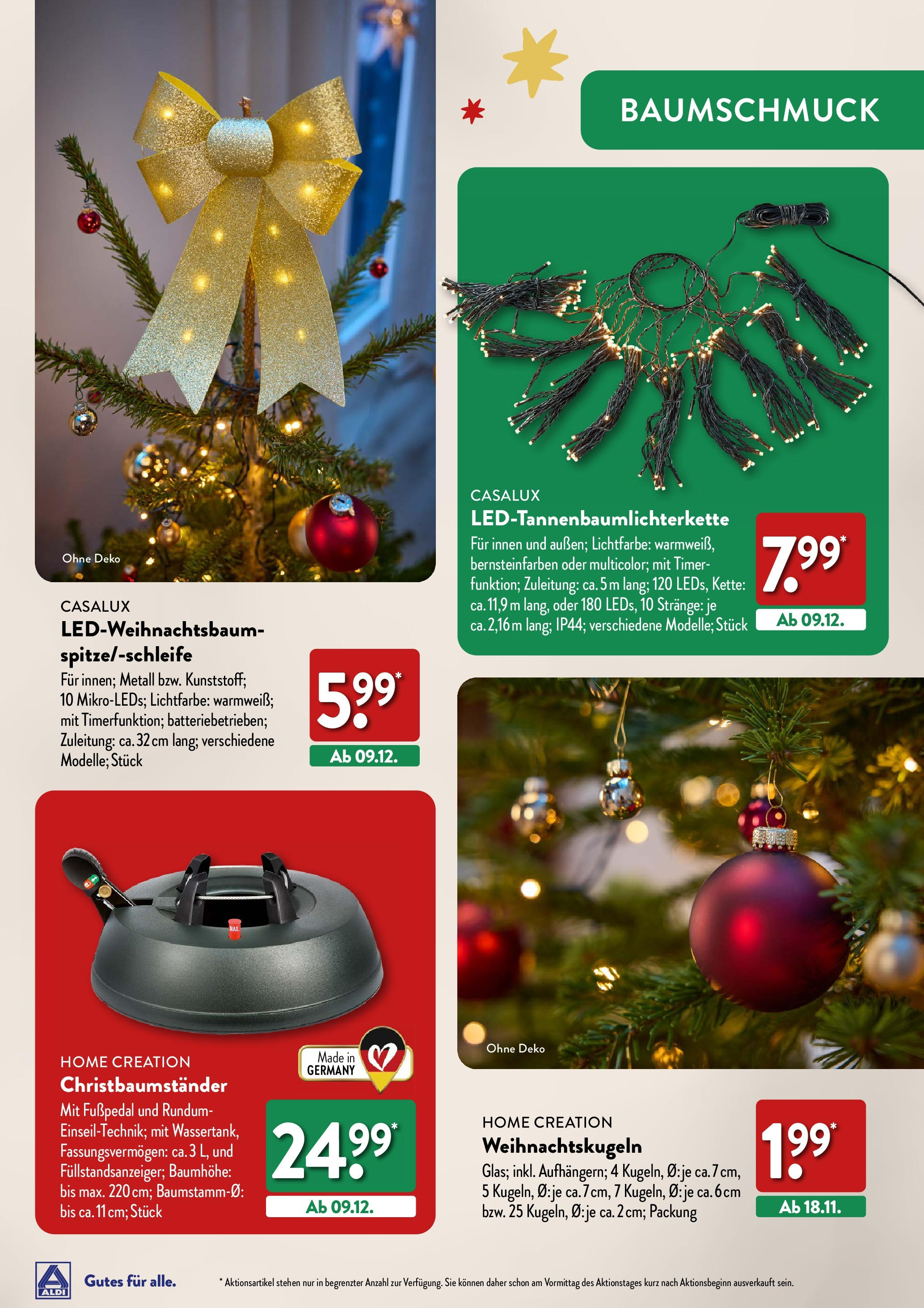 Aldi Weihnachten Deko und Geschenke - Hildburghausen, Coburger Straße 2 (ab 17.10.2024) » Angebote Online | Seite: 15 | Produkte: Home creation