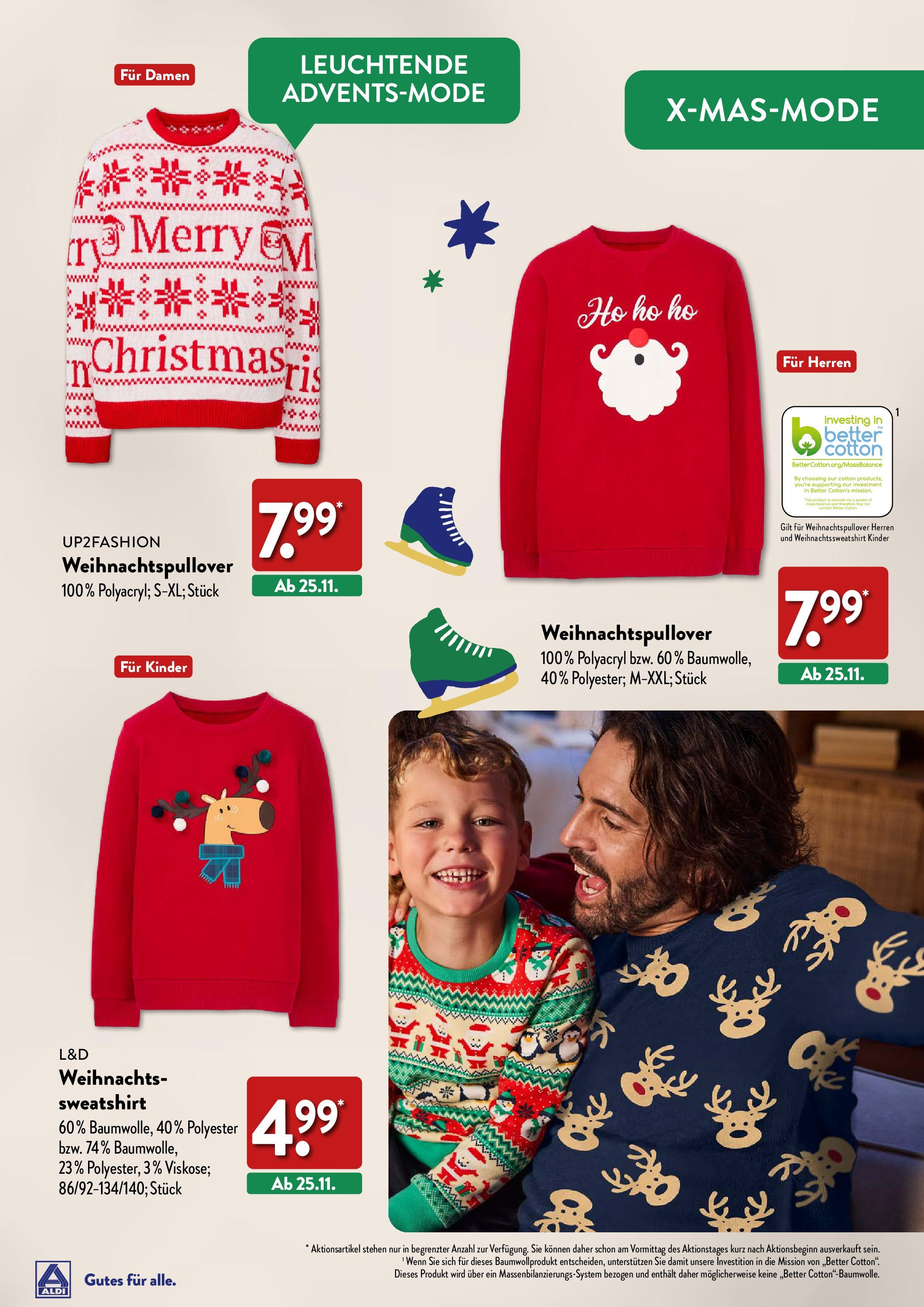 Aldi Weihnachten Deko und Geschenke - Hildburghausen, Coburger Straße 2 (ab 17.10.2024) » Angebote Online | Seite: 37 | Produkte: Up2fashion, Sweatshirt