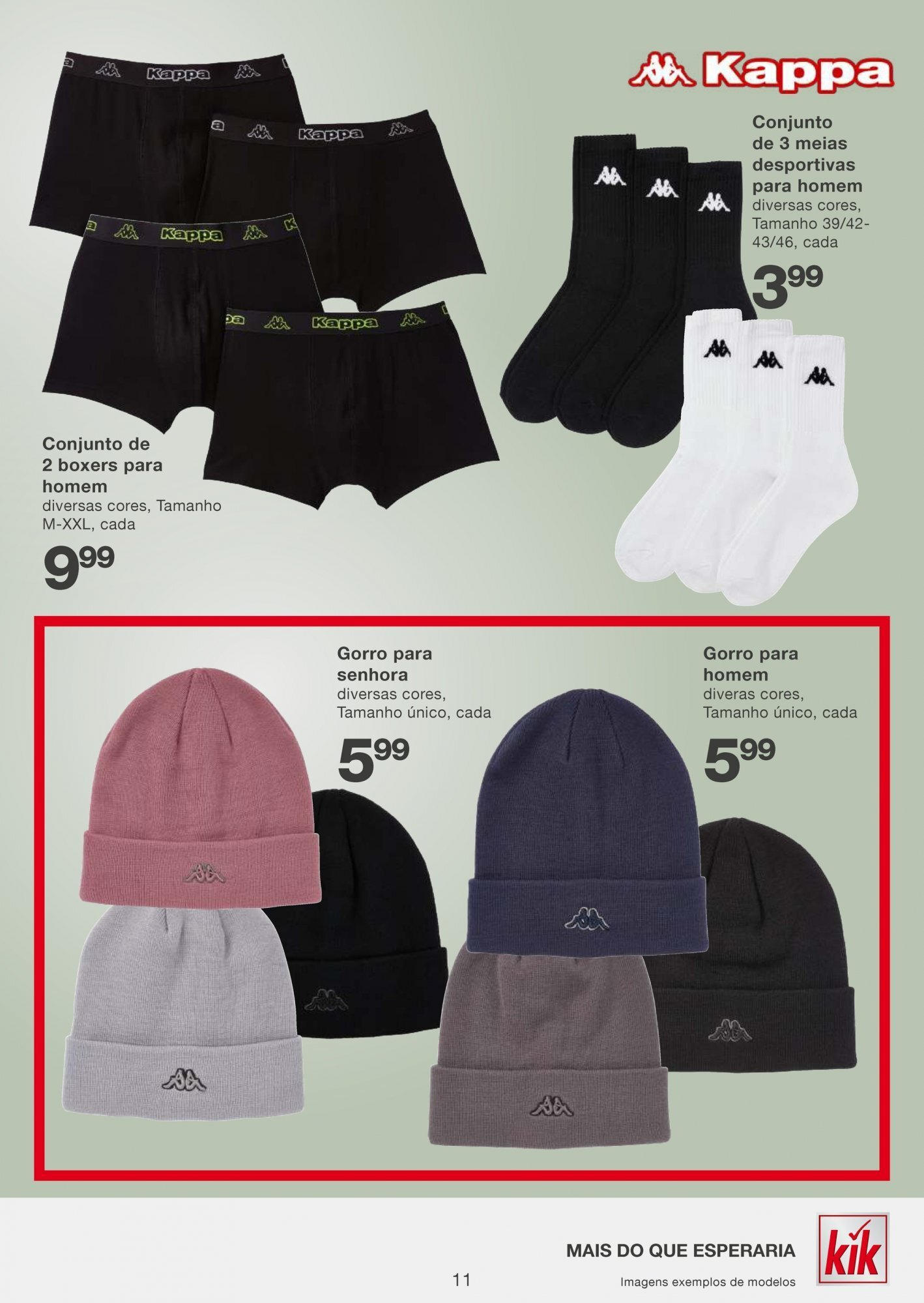 KIK folheto » de 14/10/2024 - 20/10/2024 | Página: 11 | Produtos: Gorro, Meias