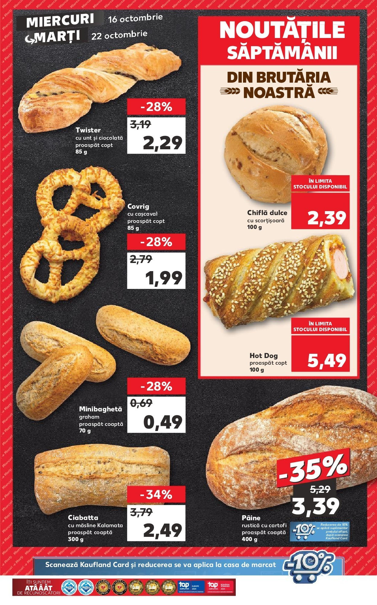 Catalog Kaufland - Bucureşti 16.10.2024 - Revista si Oferta | Pagină: 47 | Produse: Unt, Chiflă, Pâine, Cartofi