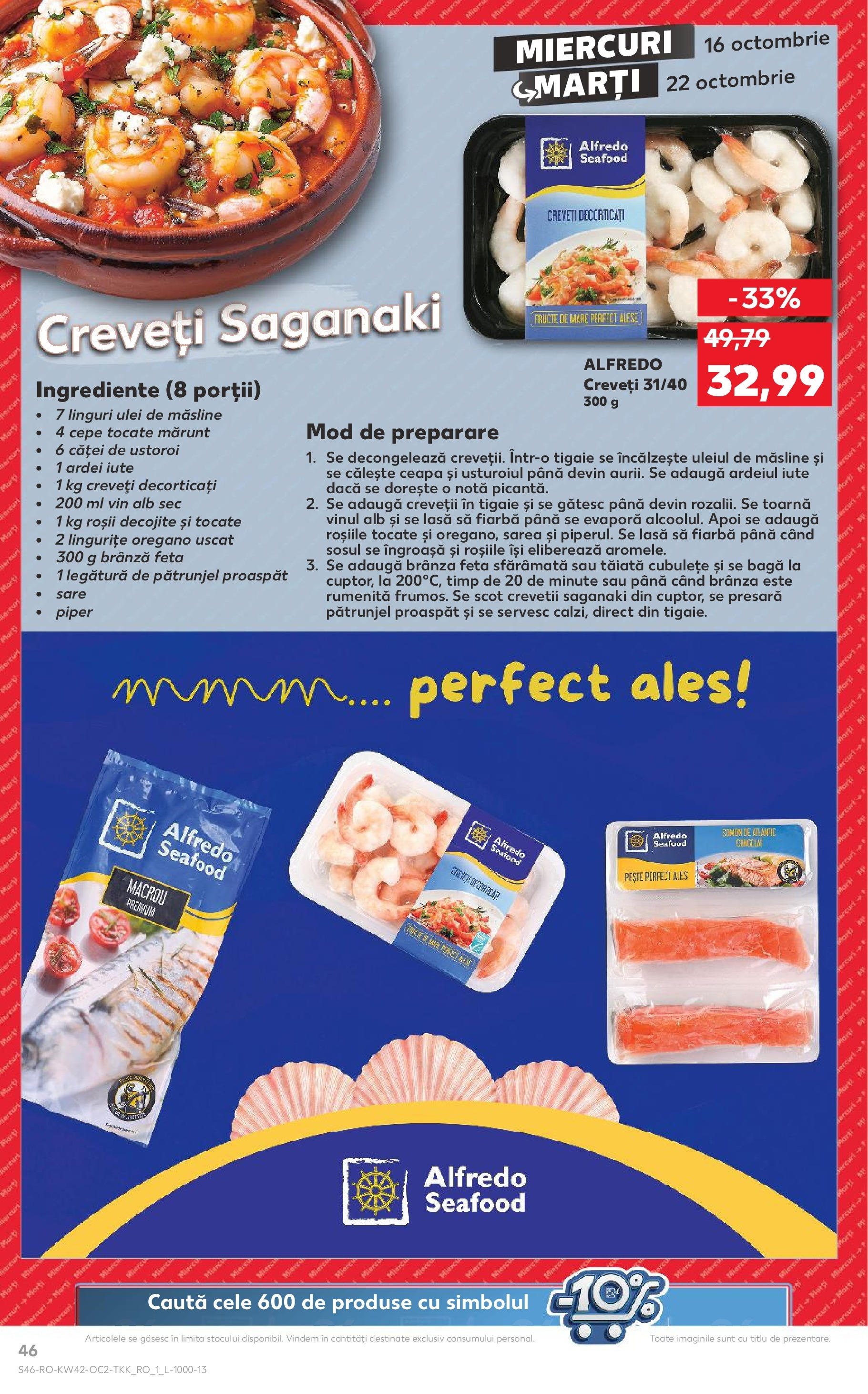 Catalog Kaufland - Târgovişte 16.10.2024 - Revista si Oferta | Pagină: 58 | Produse: Ulei, Pește, Ceapă, Fructe De Mare