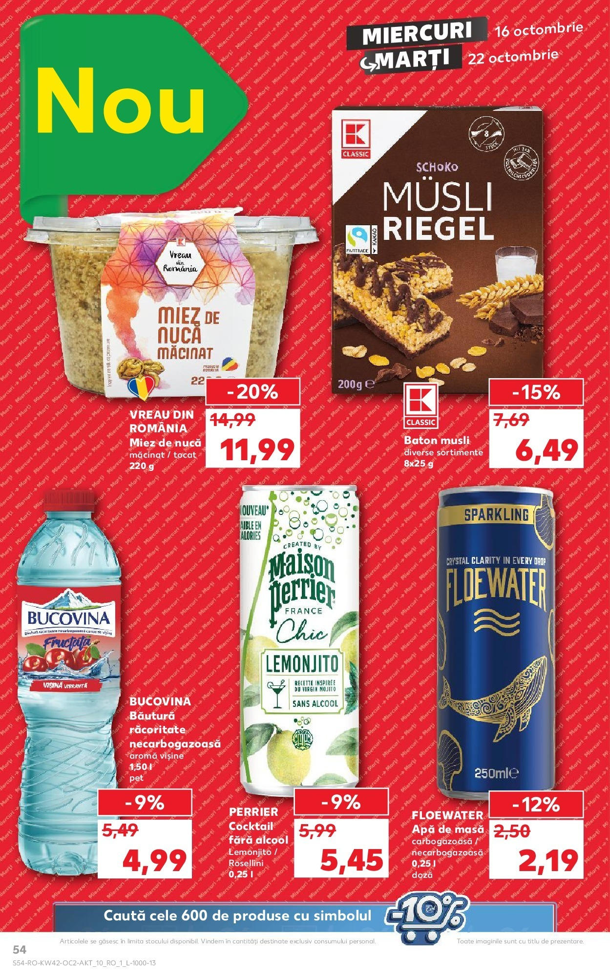 Catalog Kaufland - Sibiu 16.10.2024 - Revista si Oferta | Pagină: 68 | Produse: Masă, Cocktail, Apă