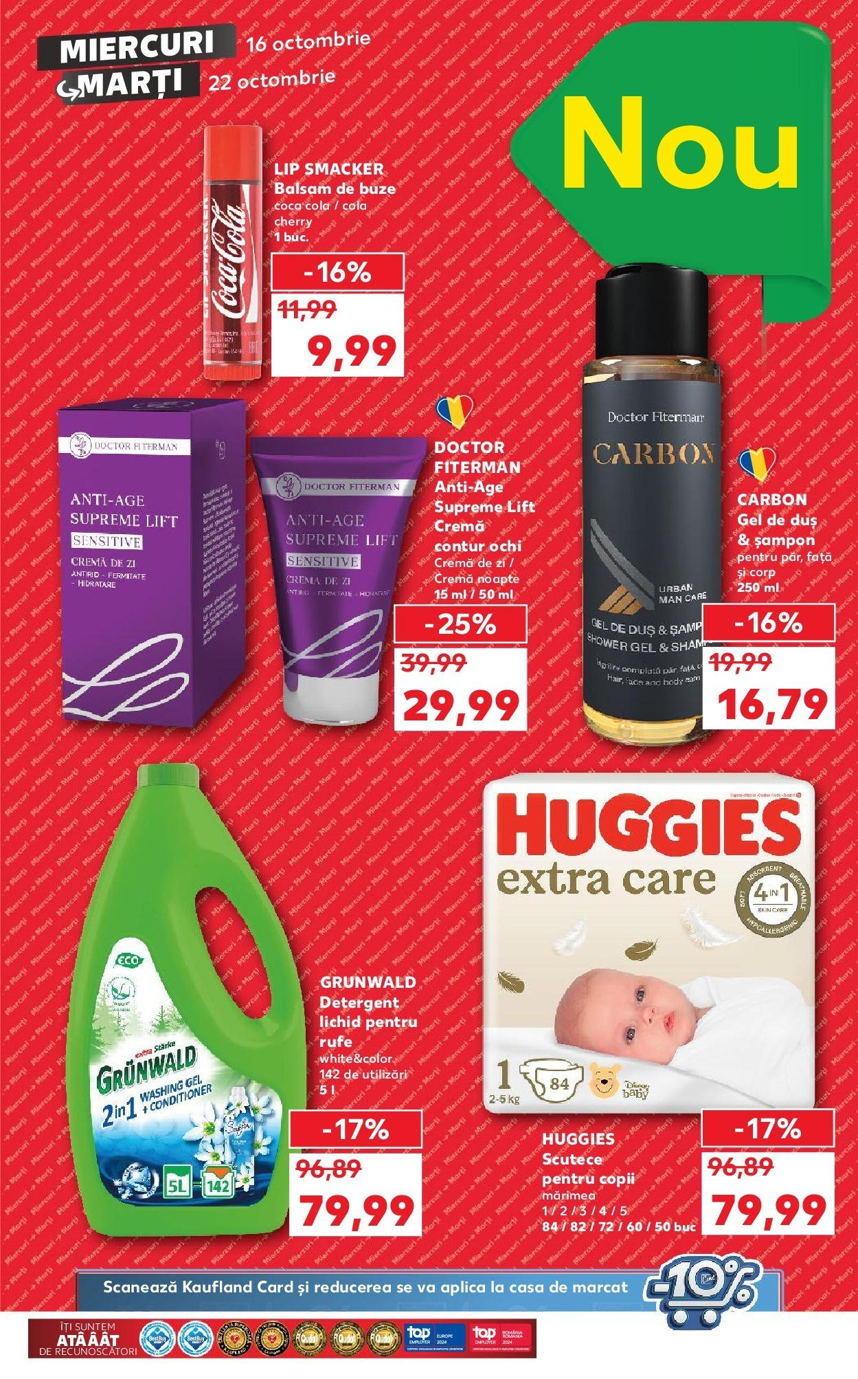 Catalog Kaufland - Târgovişte 16.10.2024 - Revista si Oferta | Pagină: 69 | Produse: Cremă de zi, Body, Gel de duș, Detergent