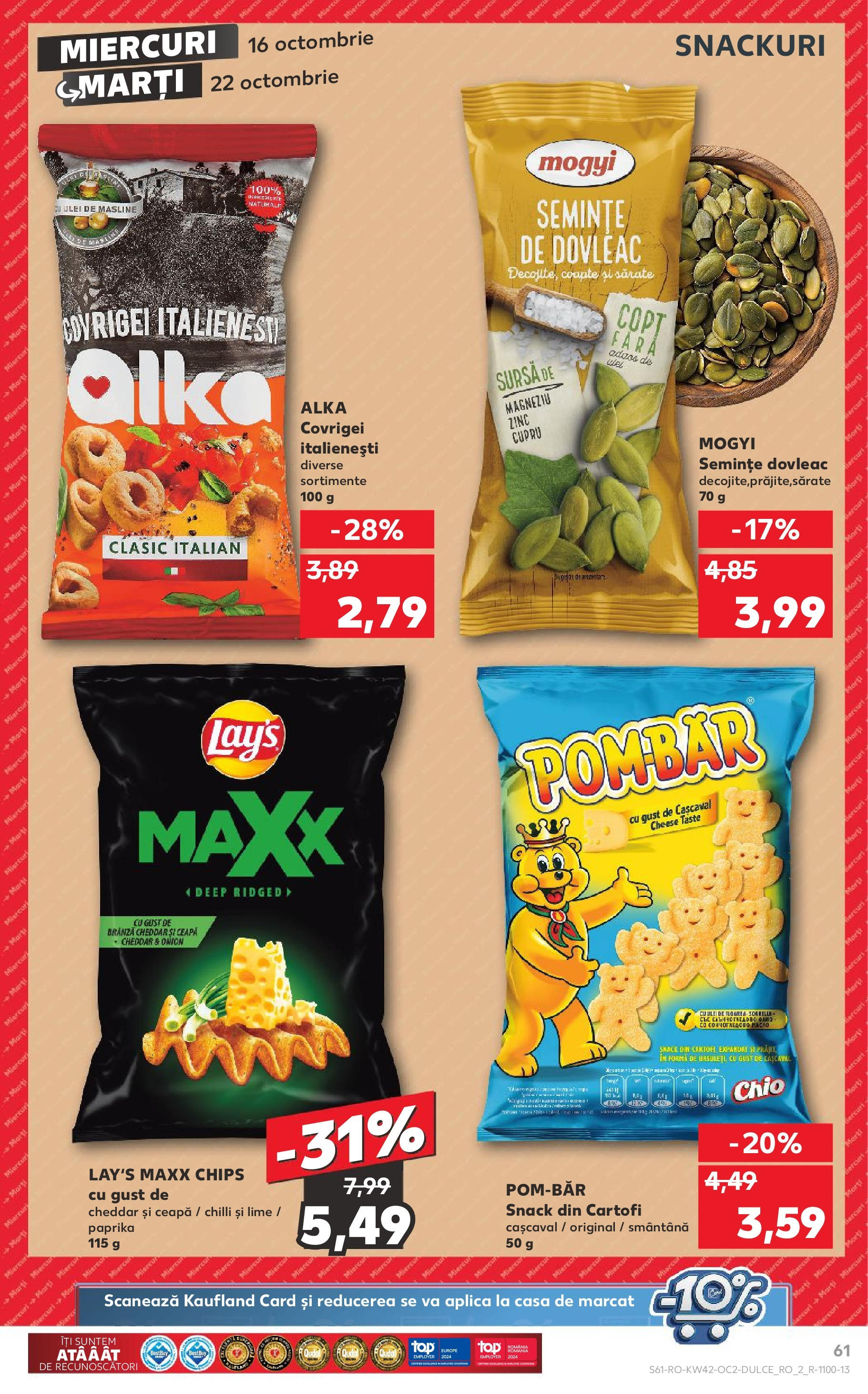 Catalog Kaufland - Târgovişte 16.10.2024 - Revista si Oferta | Pagină: 77 | Produse: Chilli, Dovleac, Cașcaval, Ceapă