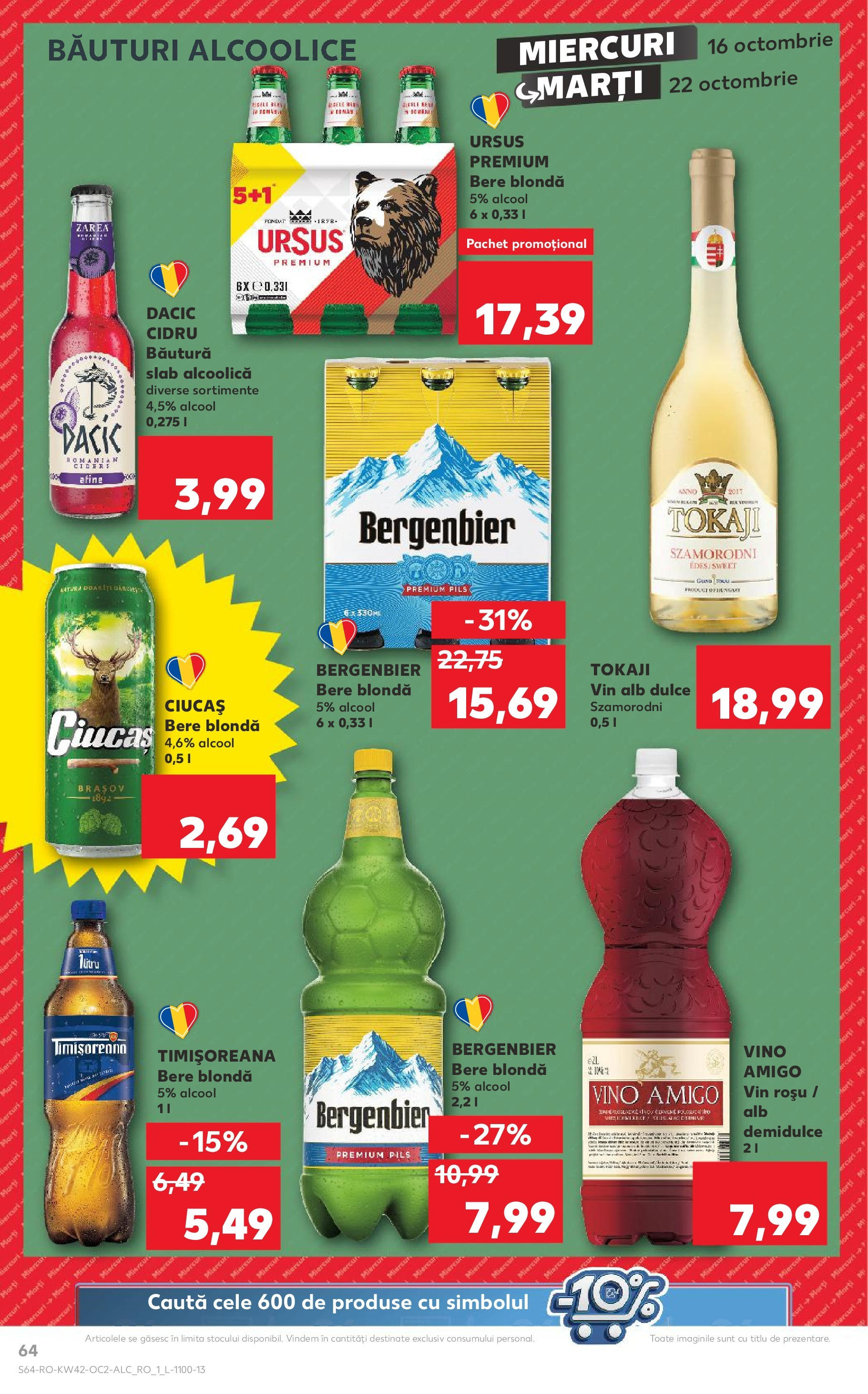 Catalog Kaufland - Târgovişte 16.10.2024 - Revista si Oferta | Pagină: 80 | Produse: Afine, Vin, Bere