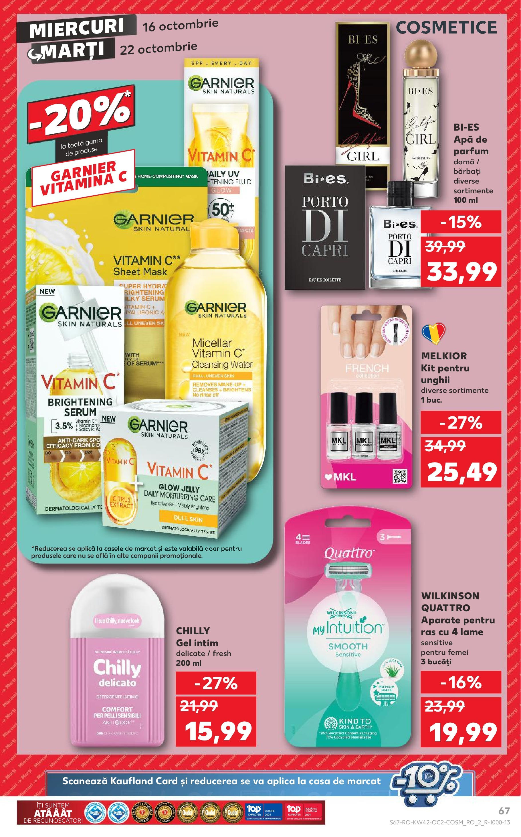 Catalog Kaufland - Sibiu 16.10.2024 - Revista si Oferta | Pagină: 83 | Produse: Gel intim, Serum, Parfum, Apă