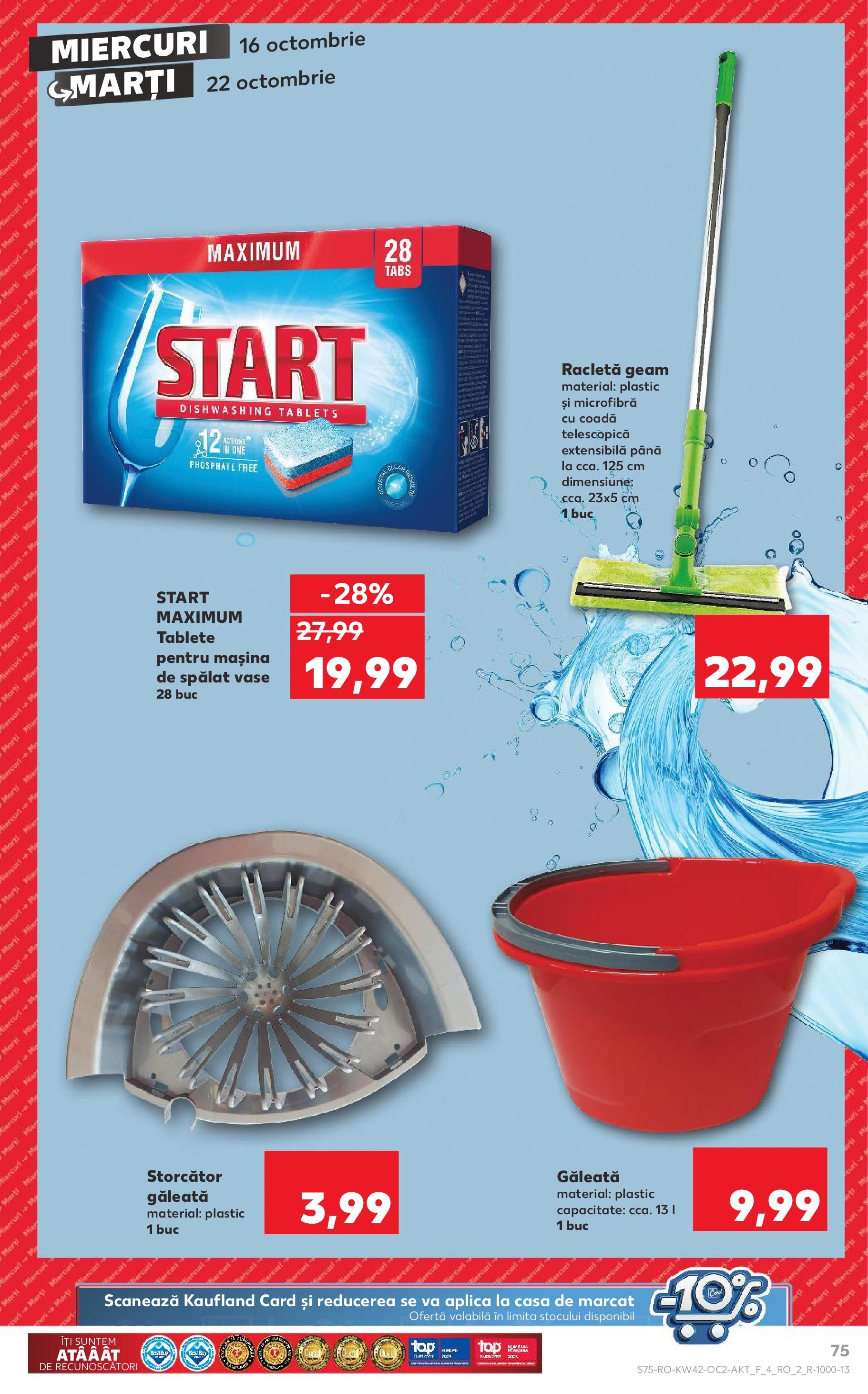 Catalog Kaufland - Medgidia 16.10.2024 - Revista si Oferta | Pagină: 91 | Produse: Storcător