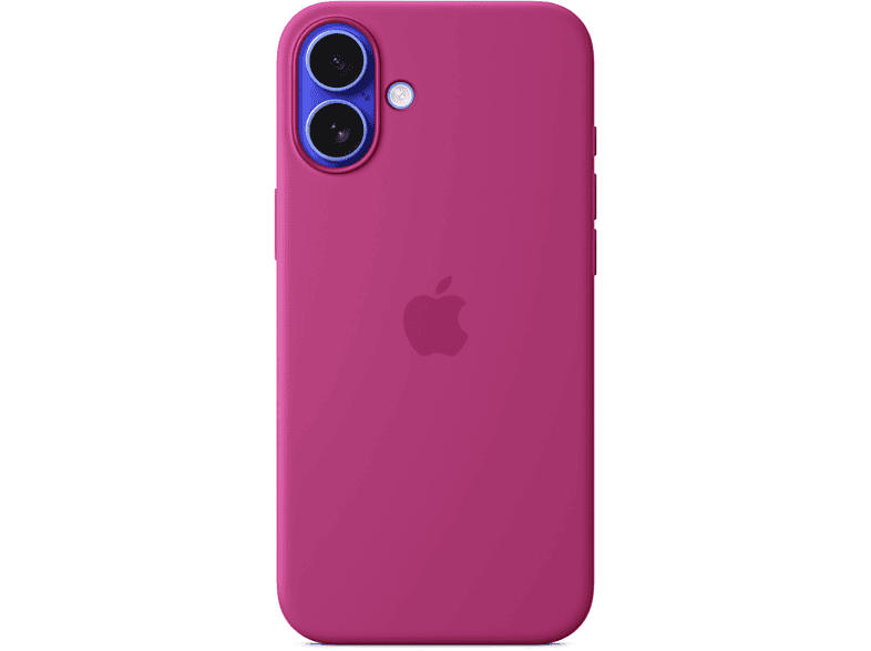 Apple Silikon Case mit MagSafe Backcover, für Apple iPhone 16 Plus, Fuchsia; Handyhülle