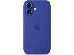 APPLE Silikon Case mit MagSafe Backcover, für APPLE iPhone 16, Ultramarin; Handyhülle