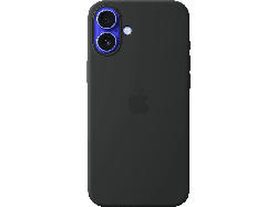 Apple Silikon Case mit MagSafe Backcover, für Apple iPhone 16 Plus, Schwarz; Handyhülle