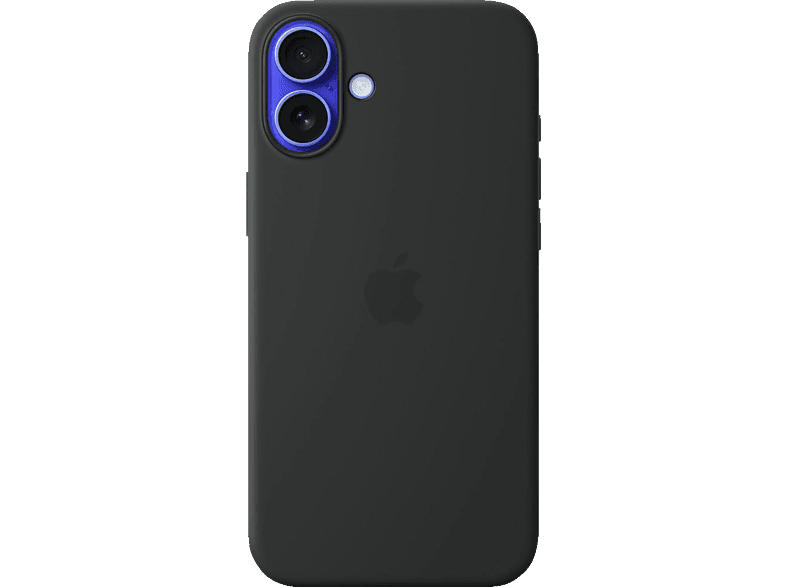 Apple Silikon Case mit MagSafe Backcover, für Apple iPhone 16 Plus, Schwarz; Handyhülle