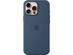 Apple Silikon Case mit MagSafe Backcover, für Apple iPhone 16 Pro Max, Denim; Handyhülle