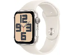 Apple Watch SE 2024 GPS 44 mm Aluminiumgehäuse, Sportarmband S/M, Polarstern; Smartwatch