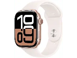 Apple Watch Series 10 GPS 46mm Aluminiumgehäuse, Sportarmband M/L, Rose Gold; Smartwatch