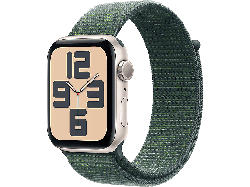 Apple Watch SE 2024 GPS 44mm Aluminiumgehäuse, Seegrün Sport Loop, Polarstern; Smartwatch