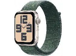 Apple Watch SE 2024 GPS 44mm Aluminiumgehäuse, Seegrün Sport Loop, Polarstern; Smartwatch