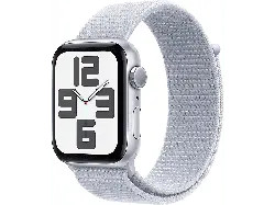 Apple Watch SE 2024 GPS 40mm Aluminiumgeh&auml;use, Blaue Wolke Sport Loop, Silber; Smartwatch
