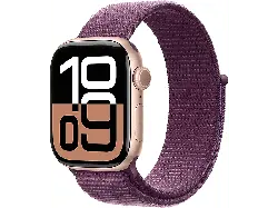 Apple Watch Series 10 GPS 42mm Aluminiumgehäuse, Sport Loop Armband, Rose Gold; Smartwatch
