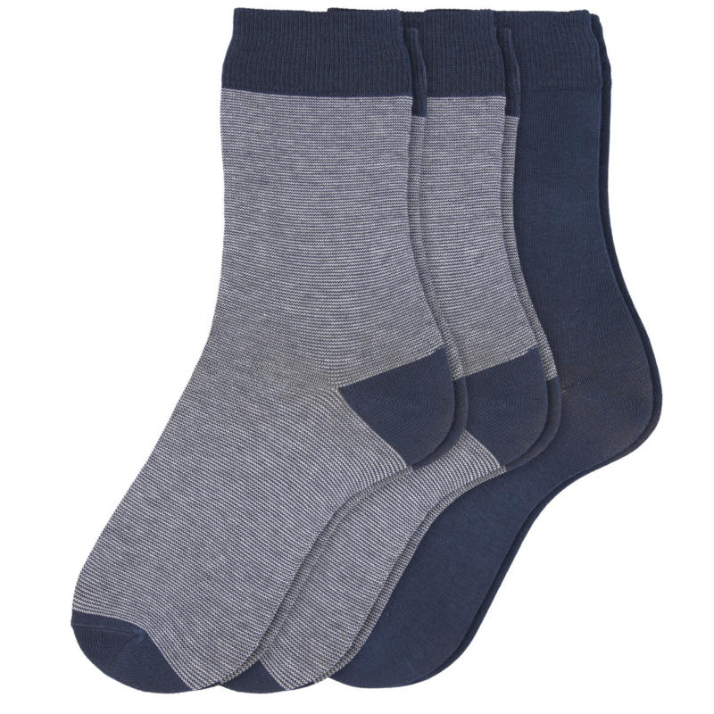 3 Paar Herren Socken im Muster-Mix