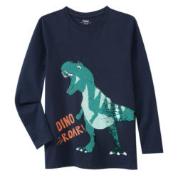 Jungen Langarmshirt mit Wendepailletten (Nur online)