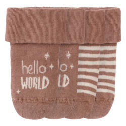 2 Paar Newborn Socken mit Umschlagbündchen (Nur online)