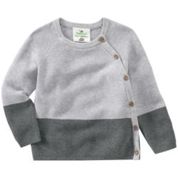 Baby Strickpullover mit Farbteiler (Nur online)