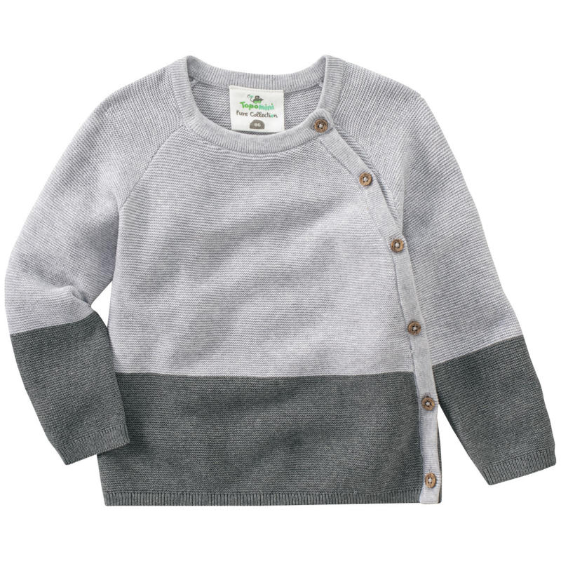 Baby Strickpullover mit Farbteiler (Nur online)