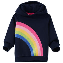 Mädchen Hoodie mit Regenbogen-Print (Nur online)