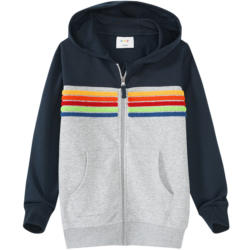 Jungen Sweatjacke mit bunten Streifen (Nur online)