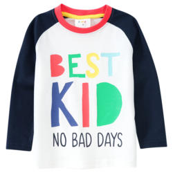 Jungen Langarmshirt mit Message-Print (Nur online)