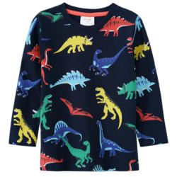 Jungen Langarmshirt mit Dino-Allover (Nur online)