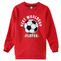 Jungen Sweatshirt mit Wendepailletten (Nur online)