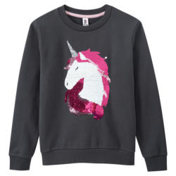 Mädchen Sweatshirt mit Wendepailletten (Nur online)