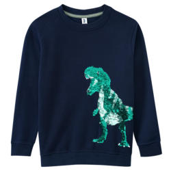 Jungen Sweatshirt mit Wendepailletten (Nur online)