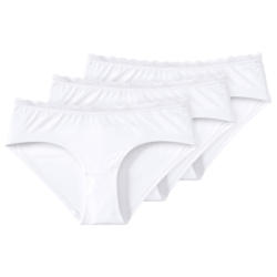 3 Damen Pantys mit Spitzenbund