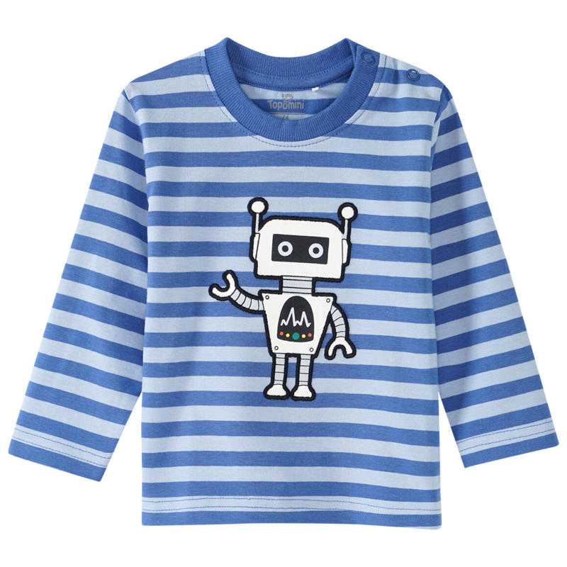 Baby Langarmshirt mit Blockstreifen (Nur online)