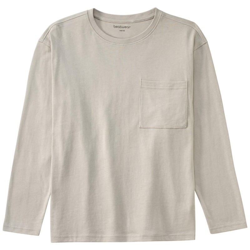 Jungen Langarmshirt mit Brusttasche (Nur online)