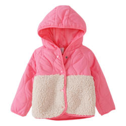 Baby Steppjacke mit Teddyfell