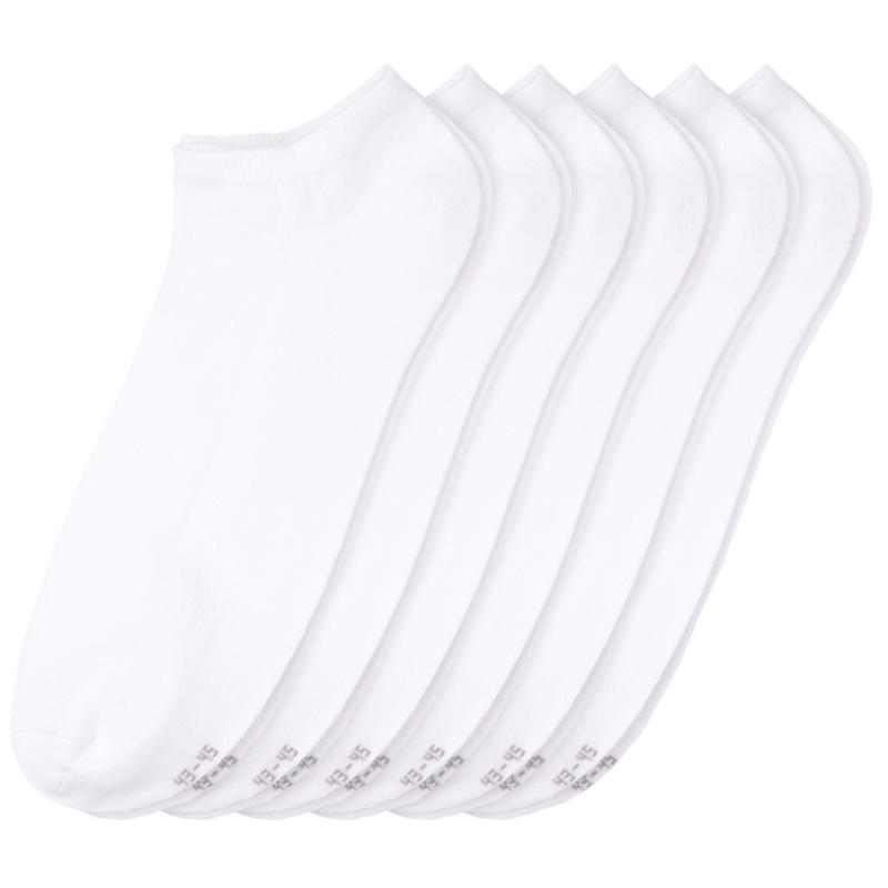 6 Paar Herren Sneaker-Socken unifarben