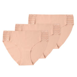 3 Damen Slips mit Spitze