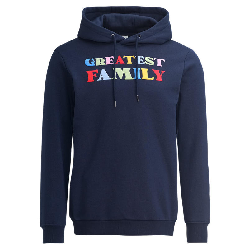 Herren Hoodie mit Message-Print (Nur online)