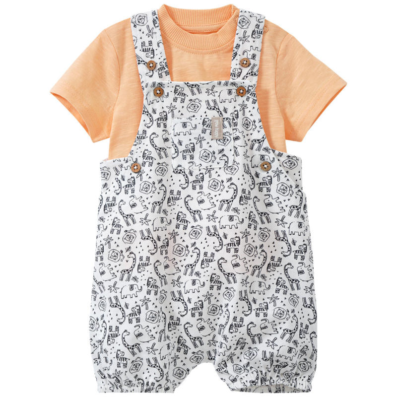 Newborn T-Shirt und Latzshorts im Set