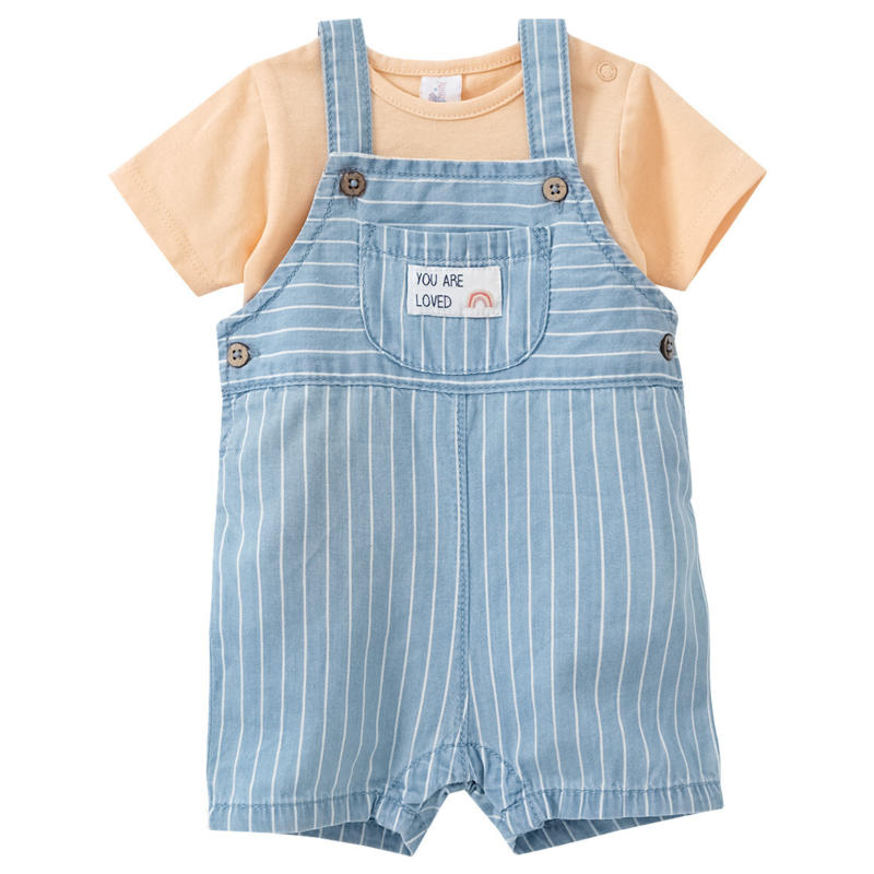 Newborn T-Shirt und Latzshorts im Set