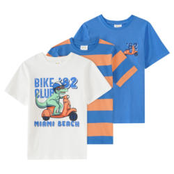 3 Jungen T-Shirts in verschiedenen Dessins (Nur online)