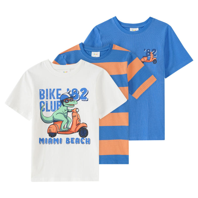 3 Jungen T-Shirts in verschiedenen Dessins (Nur online)