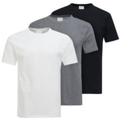 3 Herren T-Shirts unifarben (Nur online)