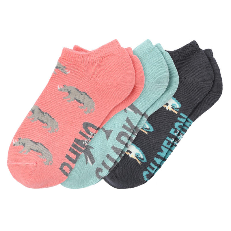 3 Paar Jungen Sneaker-Socken im Set